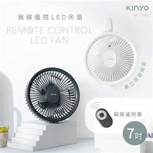 KINYO 無線遙控LED吊扇 UF-7065 灰