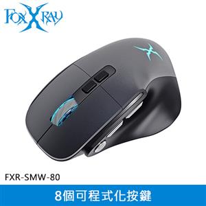 FOXXRAY 狐鐳 多鍵人體工學無線電競滑鼠 灰 (FXR-SMW-80)