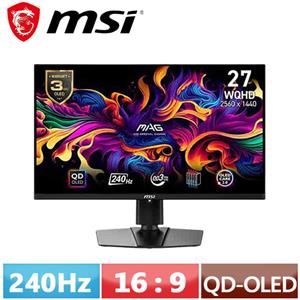 MSI微星 27型 MAG 271QPX QD-OLED E2 電競螢幕