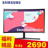 【箱損品】SAMSUNG三星 24型 S24C366EAC 1800R曲面螢幕