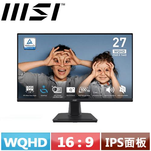 MSI微星 27型 PRO MP275Q 商用顯示器