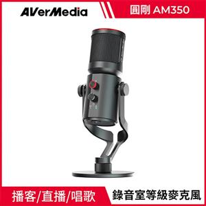 AVerMedia 圓剛 黑鳩 USB電容式麥克風 AM350 (單體)