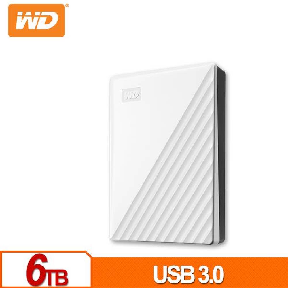 WD 威騰 My Passport 6TB(白) 2.5吋行動硬碟