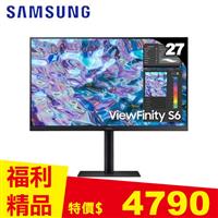 【箱損品】SAMSUNG三星 27型 S6 窄邊美型螢幕 S27B610EQC