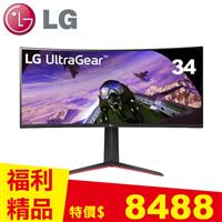 限量10台【箱損品】LG 34型 34GP63A-B 曲面電競顯示器