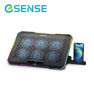 Esense G12 RGB 電競筆電散熱墊 22-WRG012BK