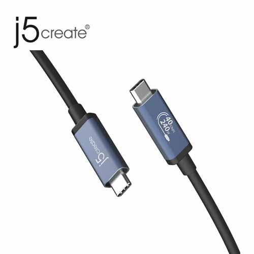 j5 Gen3x2 40Gbs/240W EPR全功能極速傳輸線 80cm JUC29L08