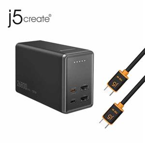 j5 26800mAh 100W 4孔大容量行動電源 JPB264100