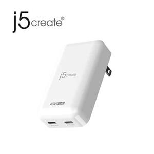 j5 JUP2465 65W GaN氮化鎵雙孔PD電源供應器