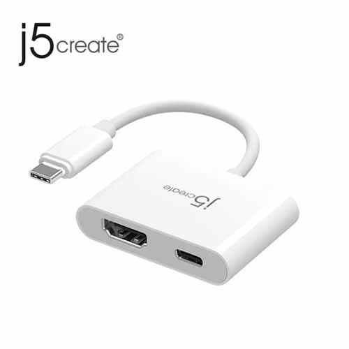 j5 JCA152 USB-C 4K HDMI轉接器+PD充電