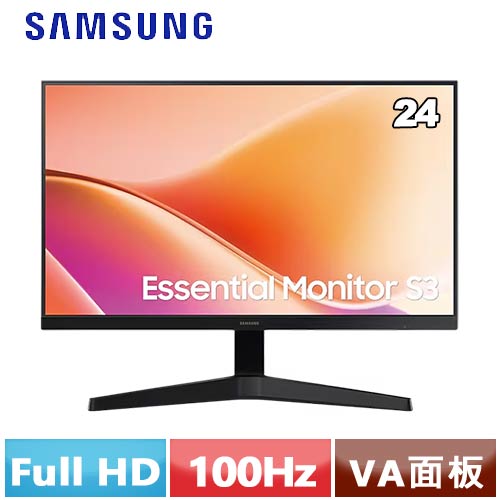 SAMSUNG三星 24型  S3 平面顯示器 S33GF S24F332EAC