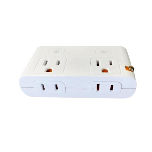 yo-smile R-234 3P+2P-2開4插/90度轉向分接器(按壓式開關)