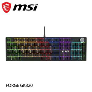 MSI 微星 FORGE GK320 RED TC 機械紅軸 電競鍵盤
