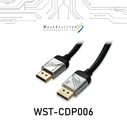 WaveSplitter威世波 DisplayPort 2.1 DP80 公 to 公 傳輸線(2m