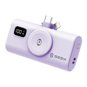 SEEK 三合一迷你快充口袋電源Pro(紫) 517PUR
