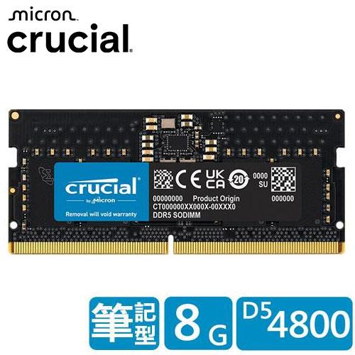 Micron Crucial NB-DDR5 4800/ 8G 筆記型RAM 內建PMIC電源管理晶片