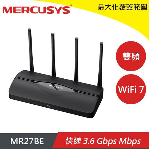 MERCUSYS 水星 MR27BE BE3600 Wi-Fi 7 雙頻無線分享器