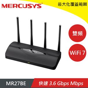 MERCUSYS 水星 MR27BE BE3600 Wi-Fi 7 雙頻無線分享器