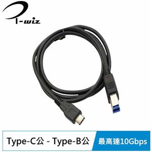 i-wiz Type-C公 - Type-B公 傳輸線1M   US-189 