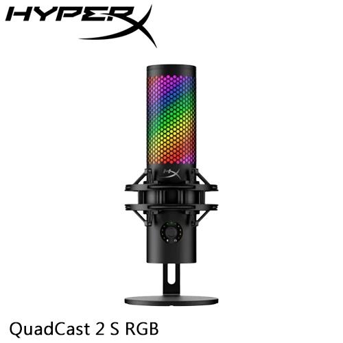 HyperX QuadCast 2 S RGB USB 麥克風 黑 9A273AA