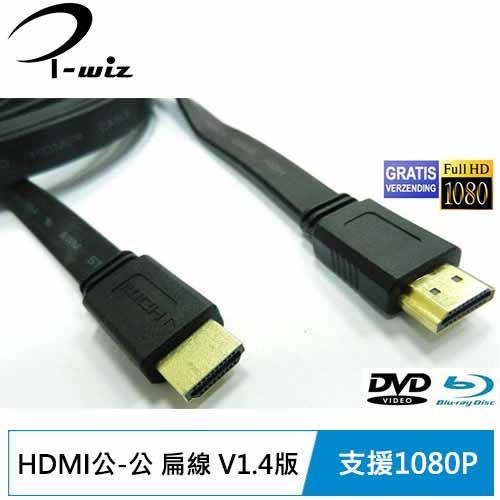 i-wiz 專業級 HDMI 公-公 超薄扁型線材 2M