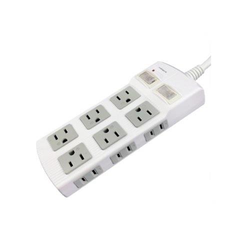 yo-smile 雙用安全延長線 2開12插 X-3BOL 1.8M 6呎