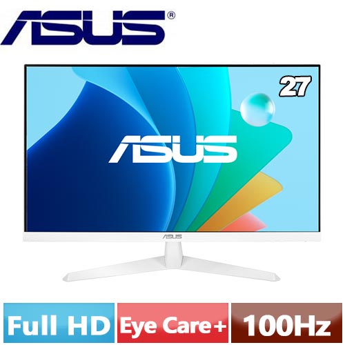 ASUS華碩 27型  VY279HF-W 護眼抗菌螢幕