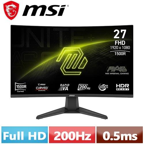 MSI微星 27型 MAG 276CF E20 曲面電競顯示器