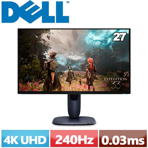 DELL 27型 Alienware AW2725Q-3Y 4K QD-OLED 遊戲專用顯示器  