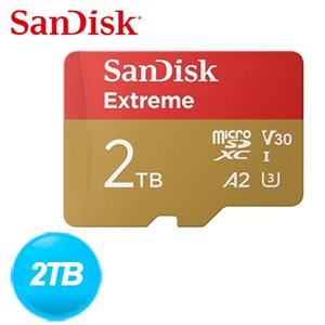 SanDisk Extreme Micro SDXC UHS-I U3/V30 2TB 記憶卡