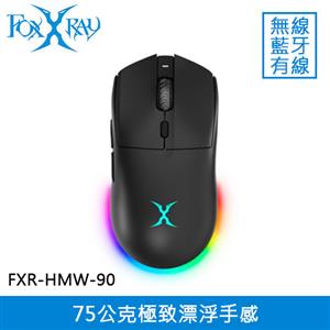 FOXXRAY 狐鐳 夜刃 三模無線電競滑鼠 黑 (FXR-HMW-90)