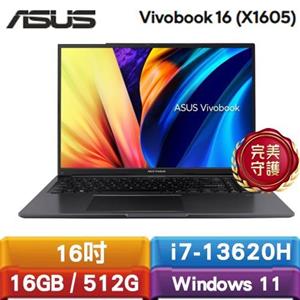 ASUS Vivobook 16 X1605VA-0251K13620H 16吋筆電 黑