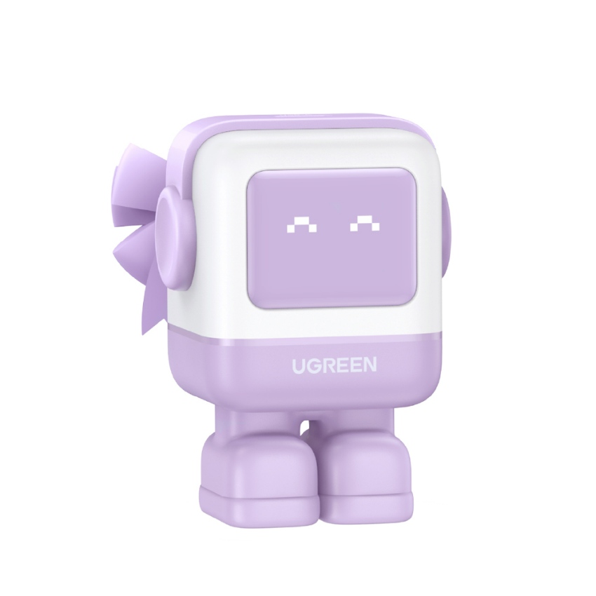綠聯 小機器人65W GaN充電器 紫色