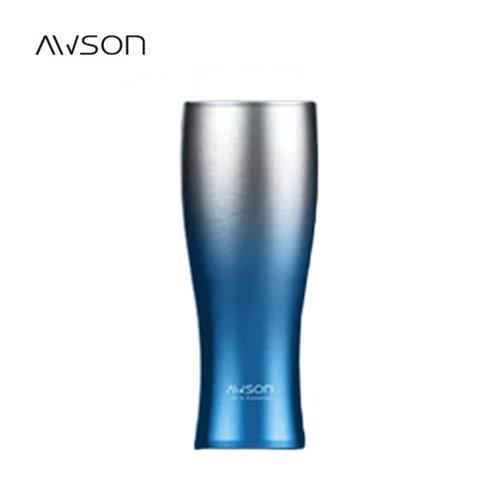 【福利品】AWSON歐森 不銹鋼雙層冰熱真空保溫杯 460ml AS-M65 深海藍