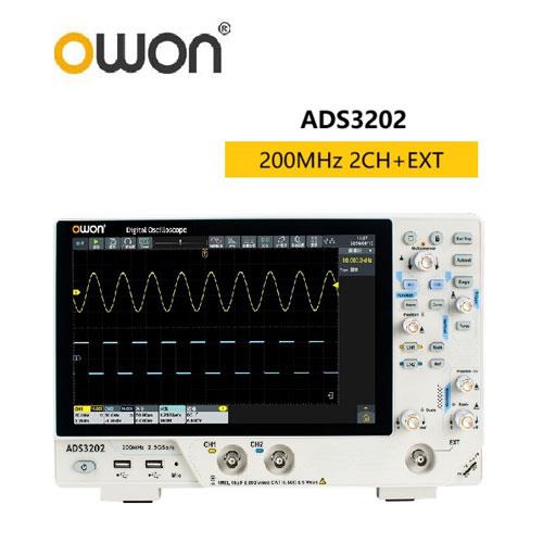 OWON ADS3202 200MHz頻寬/2通道數位儲存示波器