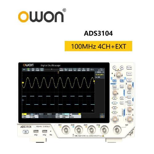 OWON ADS3104 100MHz頻寬/4通道數位儲存示波器