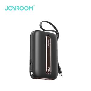 【JOYROOM】繽紛系列 22.5W自帶雙線數顯 Mini行動電源 20000mAh -幕夜黑