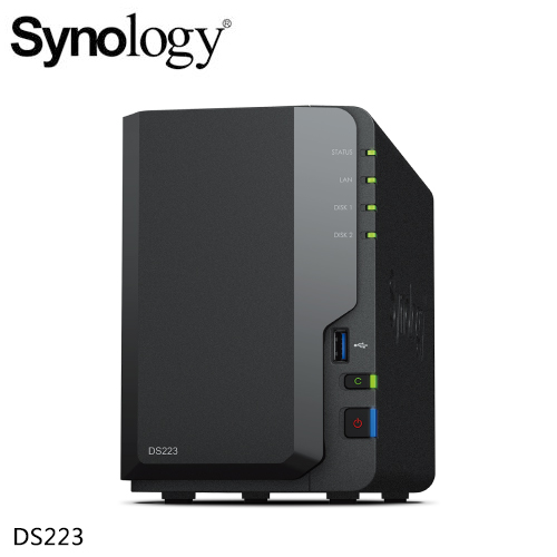 Synology 群暉科技 DS223 2Bay NAS 網路儲存伺服器