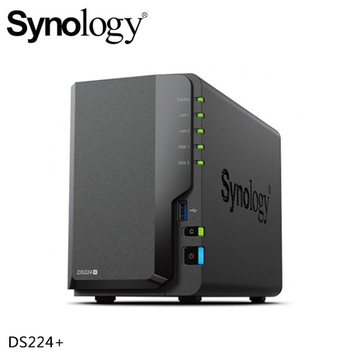 Synology 群暉科技 DS224+ 網路儲存伺服器
