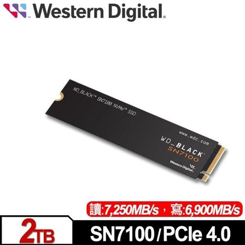 WD 黑標 SN7100 2TB M.2 PCIe 4.0 NVMe SSD固態硬碟