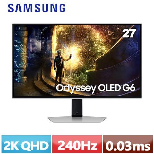 SAMSUNG三星 27型 Odyssey OLED G6 平面電競顯示器 S27DG612SC