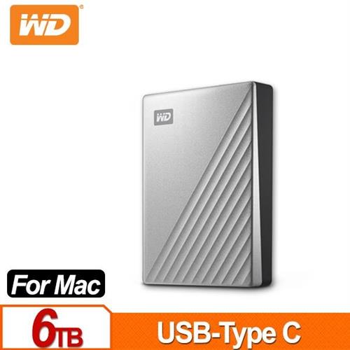 WD威騰 My Passport Ultra for Mac 6TB 2.5吋USB-C行動硬碟 