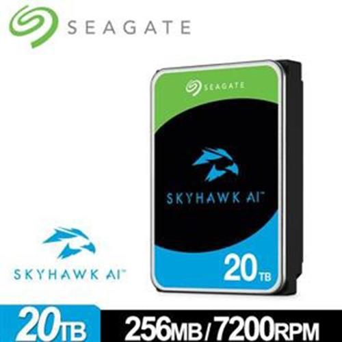 Seagate希捷 監控鷹AI SkyHawk AI 20TB 7200轉監控內接硬碟