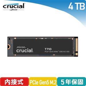 美光Micron Crucial T710 4TB PCIe Gen5 M.2 SSD 固態硬碟