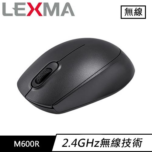 LEXMA 雷馬 M600R 無線光學人體工學滑鼠 黑