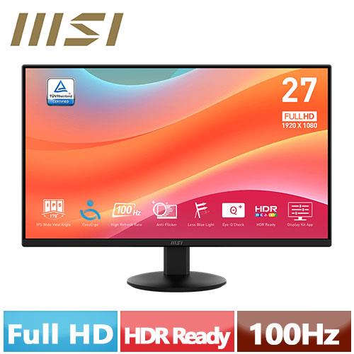 MSI微星 27型 PRO MP272L 輕薄顯示器