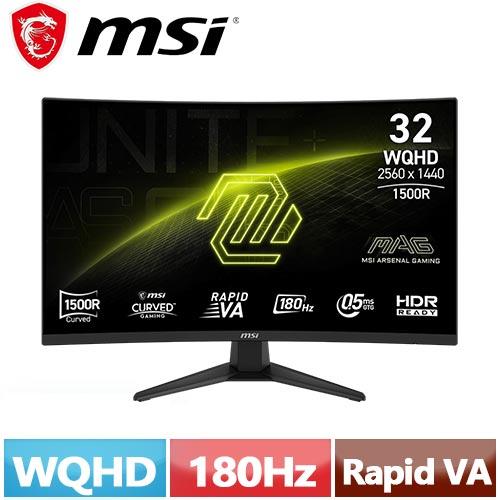 MSI微星 32型 MAG 321CQF E18 曲面電競顯示器
