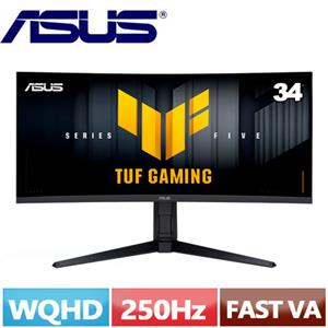 ASUS華碩 34型 TUF Gaming VG34WQML5A 曲面電競螢幕