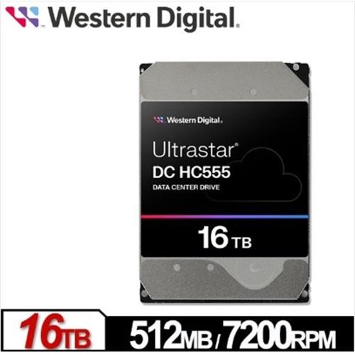 WD威騰 Ultrastar DC HC555 16TB 3.5吋企業級硬碟(0B48722)