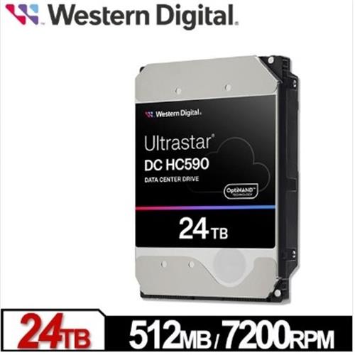 WD威騰 Ultrastar DC HC590 24TB 3.5吋企業級硬碟(0F65684)